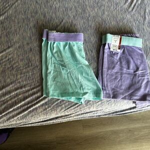 Mint and Lavender Athletic Shorts
